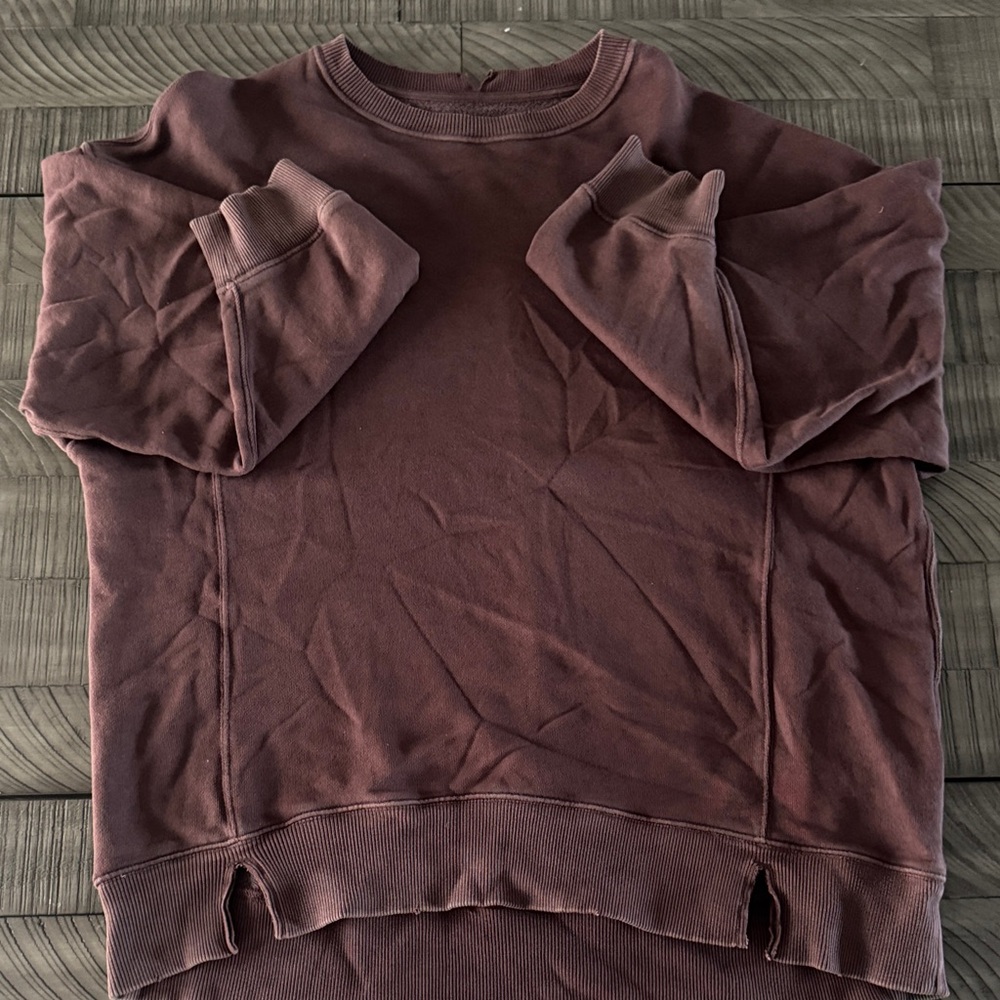 Aerie Brown Crewneck Sweater